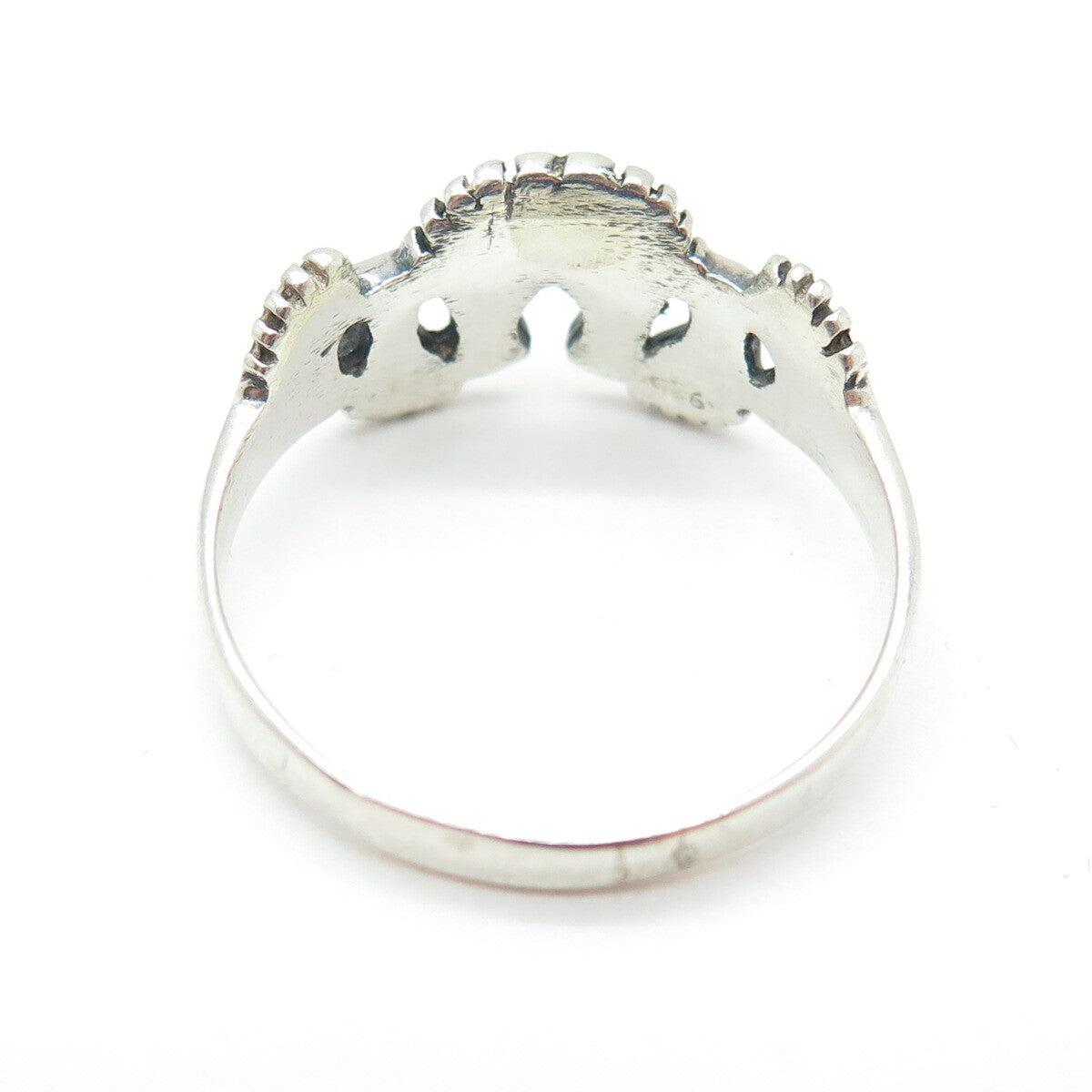 925 Sterling Silver Vintage Barefoot Family Ring Size 10.75