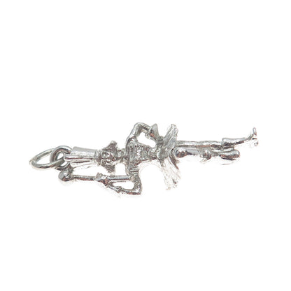 925 Sterling Silver Vintage Grand Marshall Parade 3D Charm Pendant