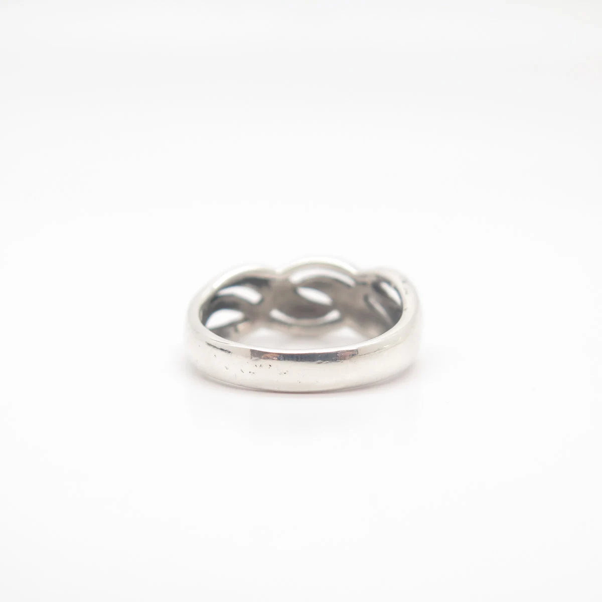 925 Sterling Silver Vintage Braided Ring Size 7 3/4