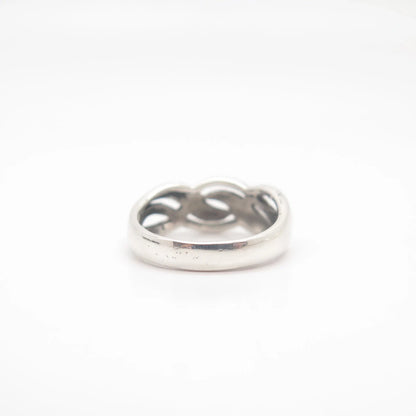 925 Sterling Silver Vintage Braided Ring Size 7 3/4