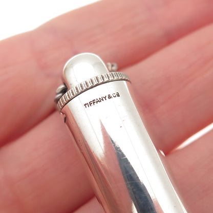 Tiffany & Co. 925 Sterling Silver Vintage Chatelaine Flashlight Fob w/ Chain