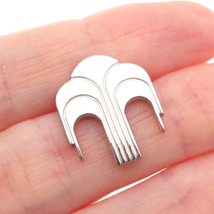 925 Sterling Silver Vintage Nu Skin Logo Fountain of Youth Tie Tack / Lapel Pin