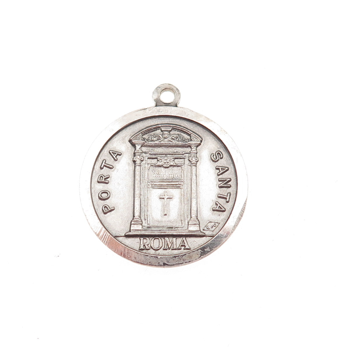 800 Silver Vintage Rome Italy Pope Paul VI St. Peter's Basilica Charm Pendant