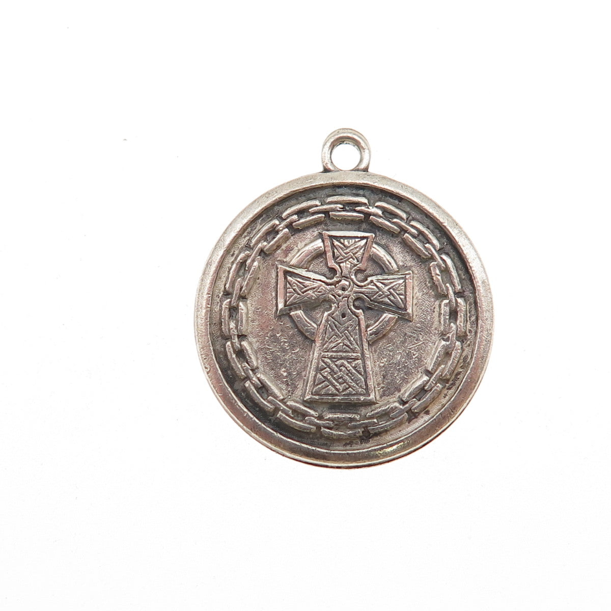925 Sterling Silver Vintage Presbyterian Cross Medal Charm Pendant