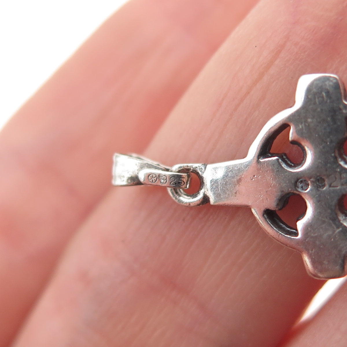 Michal Golan 925 Sterling Silver Vintage Celtic Cross Oxidized Charm Pendant