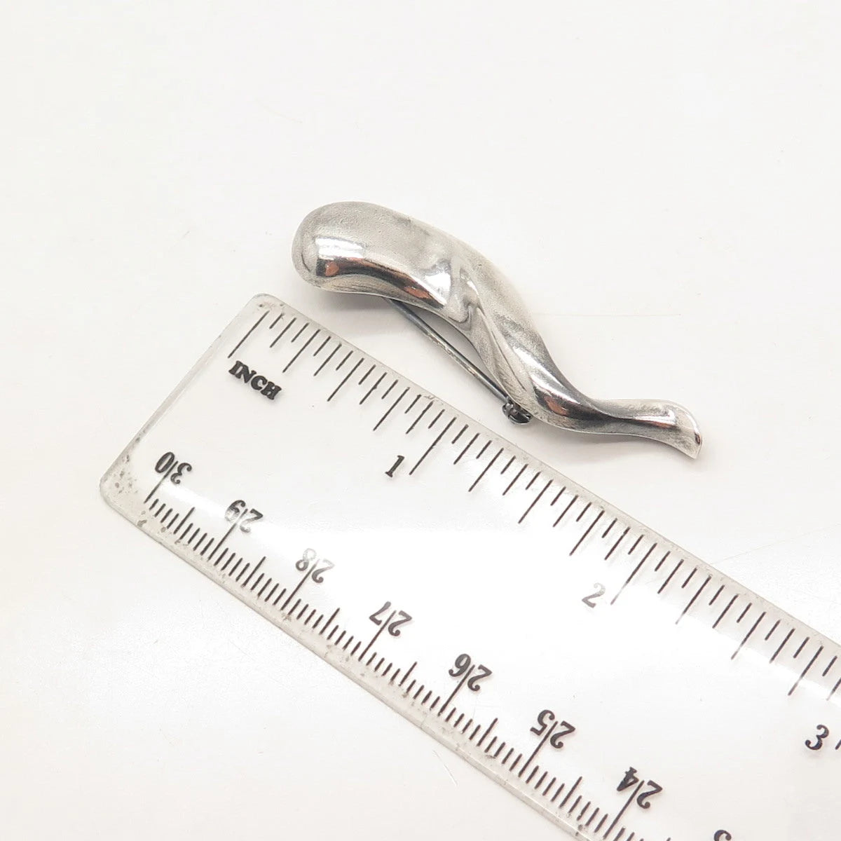 925 Sterling Silver Vintage Journey Pin Brooch