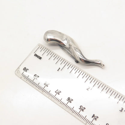 925 Sterling Silver Vintage Journey Pin Brooch