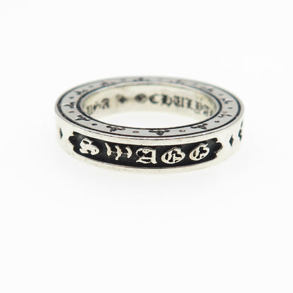 CHULYAKOV NY 925 Sterling Silver Swagg Oxidized Band Ring Size 7.75