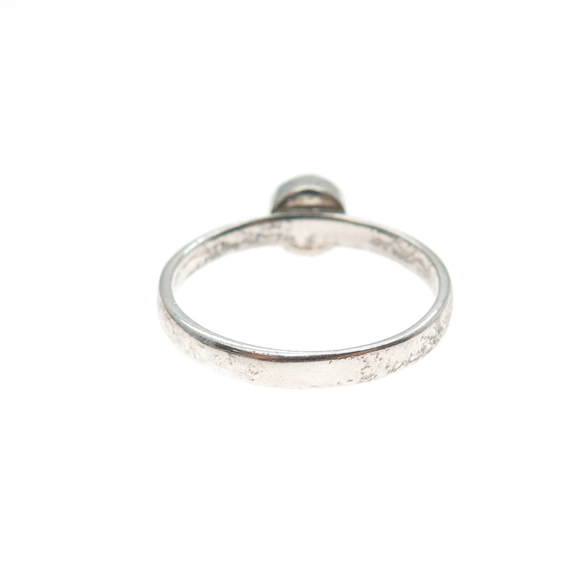 925 Sterling Silver Vintage Granulated Oxidized Ring Size 7