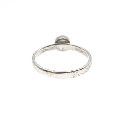 925 Sterling Silver Vintage Granulated Oxidized Ring Size 7