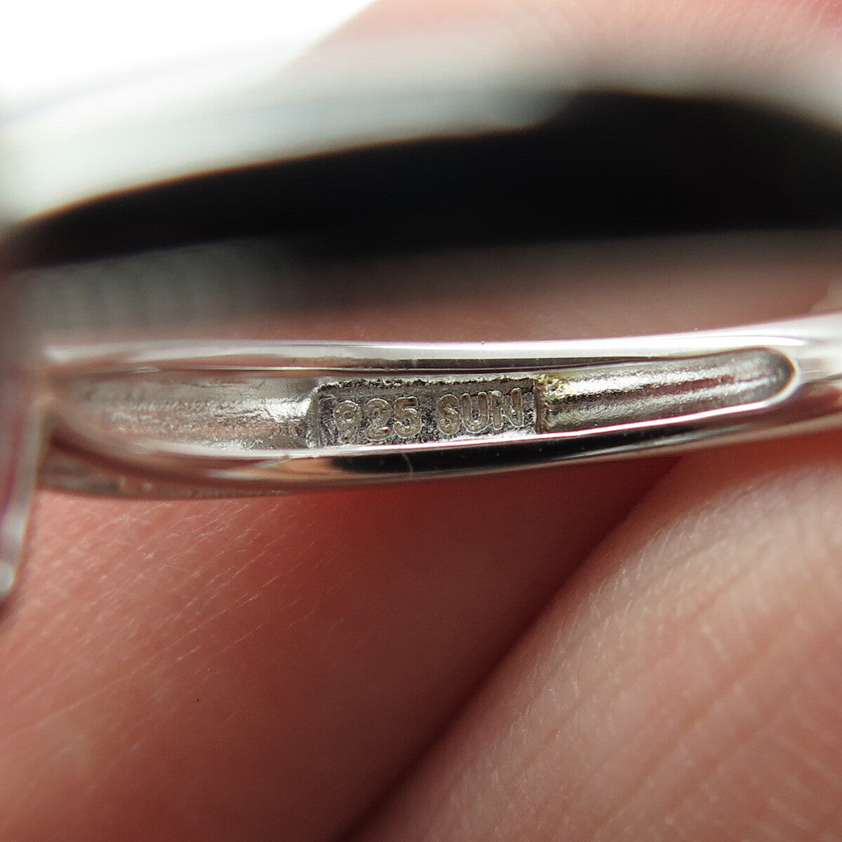 SUN 925 Sterling Silver Lab-Created Pink Sapphire & Topaz Promise Ring Size 8