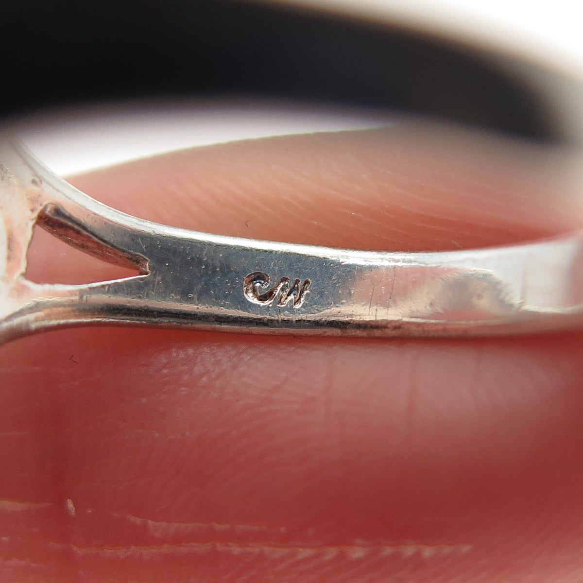 CHARLES WINSTON 925 Sterling Silver Vintage Infinity Symbol Ring Size 8