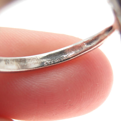 925 Sterling Silver Vintage Egyptian Ankh Oxidized Ring Size 6.5