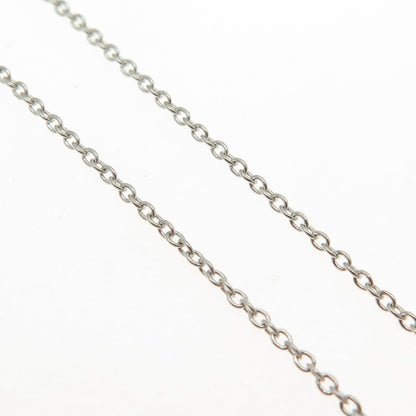 925 Sterling Silver Cable Chain Necklace 18"