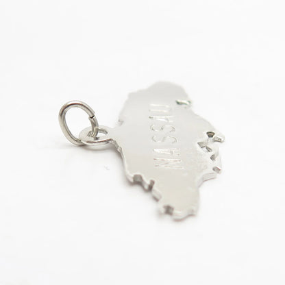 925 Sterling Silver Vintage Nassau Island Pendant