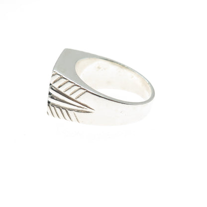 PHLD PlayHardLookDope 925 Sterling Silver Real Black Onyx Ring Size 9.75