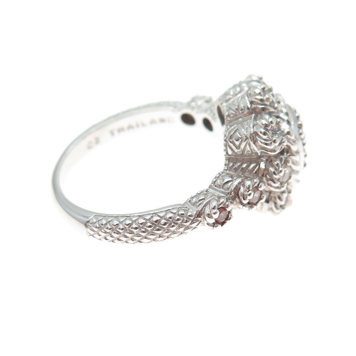 JUDITH RIPKA 925 Sterling Silver Round-Cut C Z Ring Size 11