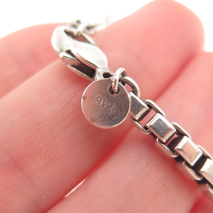 Tiffany & Co. 925 Sterling Silver Vintage Venetian Link Bracelet 7.25"