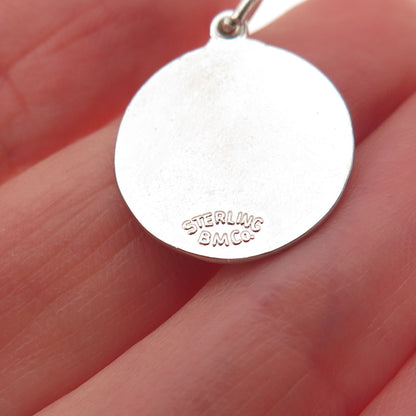BREADNER CO. Sterling Silver Vintage Enamel Bermuda Islands Mini Charm Pendant