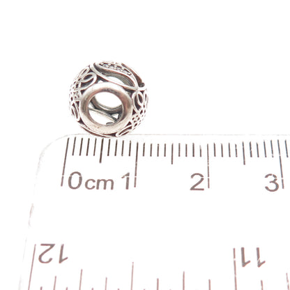Pandora 925 Sterling Silver C Z Letter Y Initial Slide Bead Charm