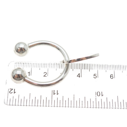 TIFFANY & CO. 925 Sterling Silver Vintage 2001 Heart Tag Screw Ball Key Ring