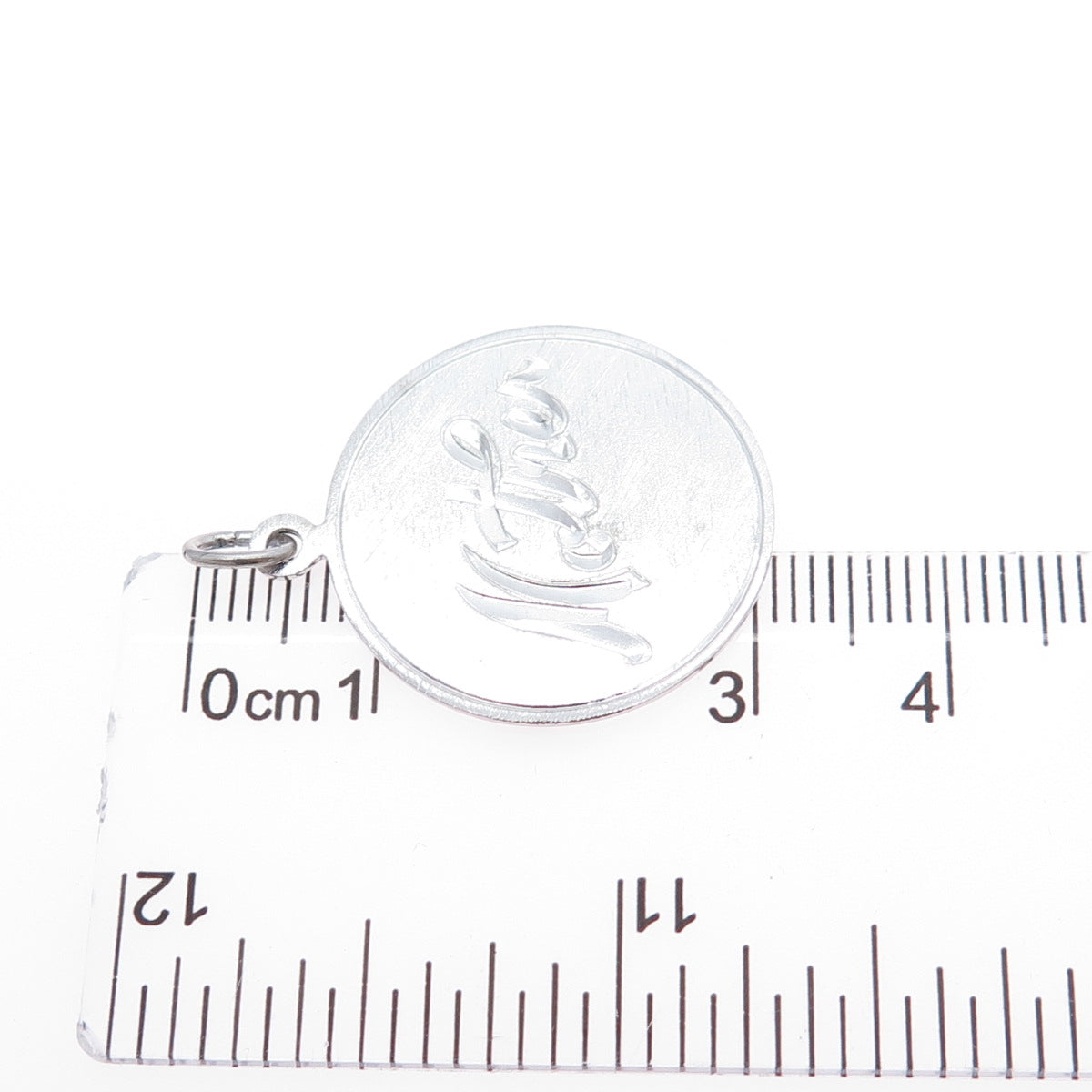 GRIFFITH & SONS CO. 925 Sterling Silver Vintage Engraved Mother Charm Pendant