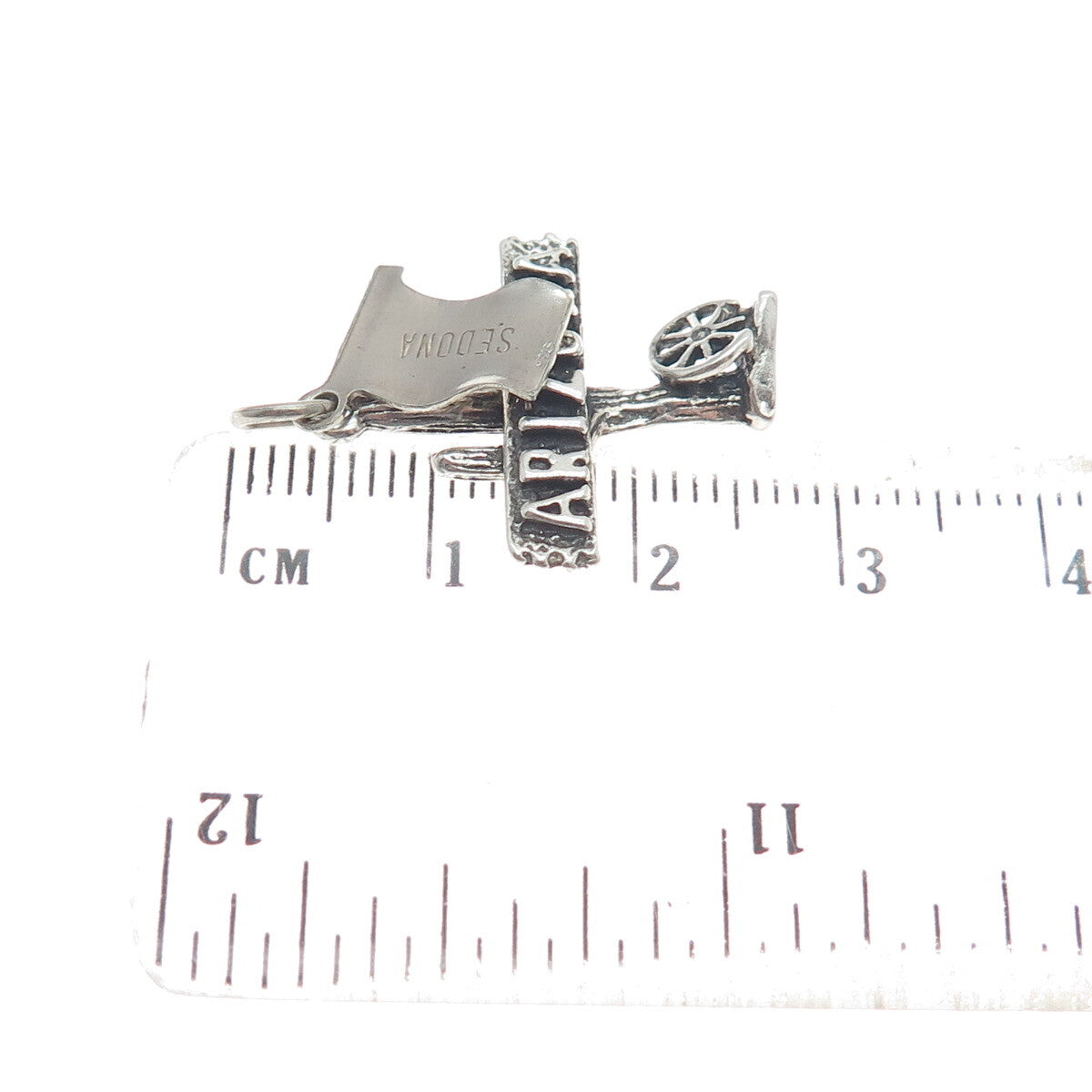 925 Sterling Silver Vintage Sedona Arizona Oxidized Charm Pendant