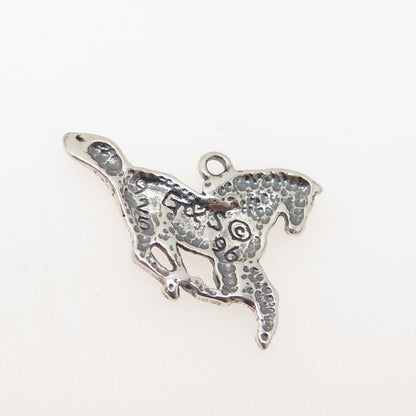 G&S Jewelry Mfg. Sterling Silver Vintage 1996 Southwestern Horse Charm Pendant