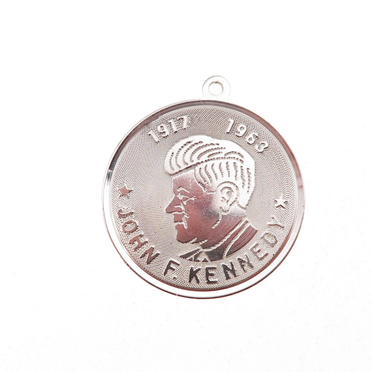 Elco 925 Sterling Silver Vintage John F. Kennedy Charm Pendant