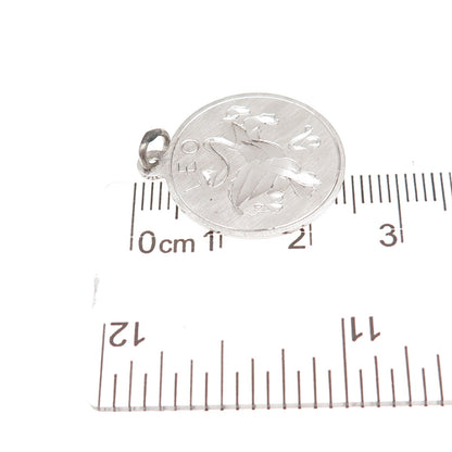 Griffith & Sons 925 Sterling Silver Vintage Leo Zodiac Sign Charm Pendant