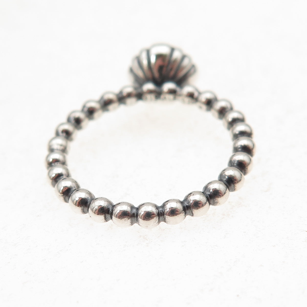 Pandora 925 Sterling Silver Real Amethyst February Birthday Blooms Ring Size 6