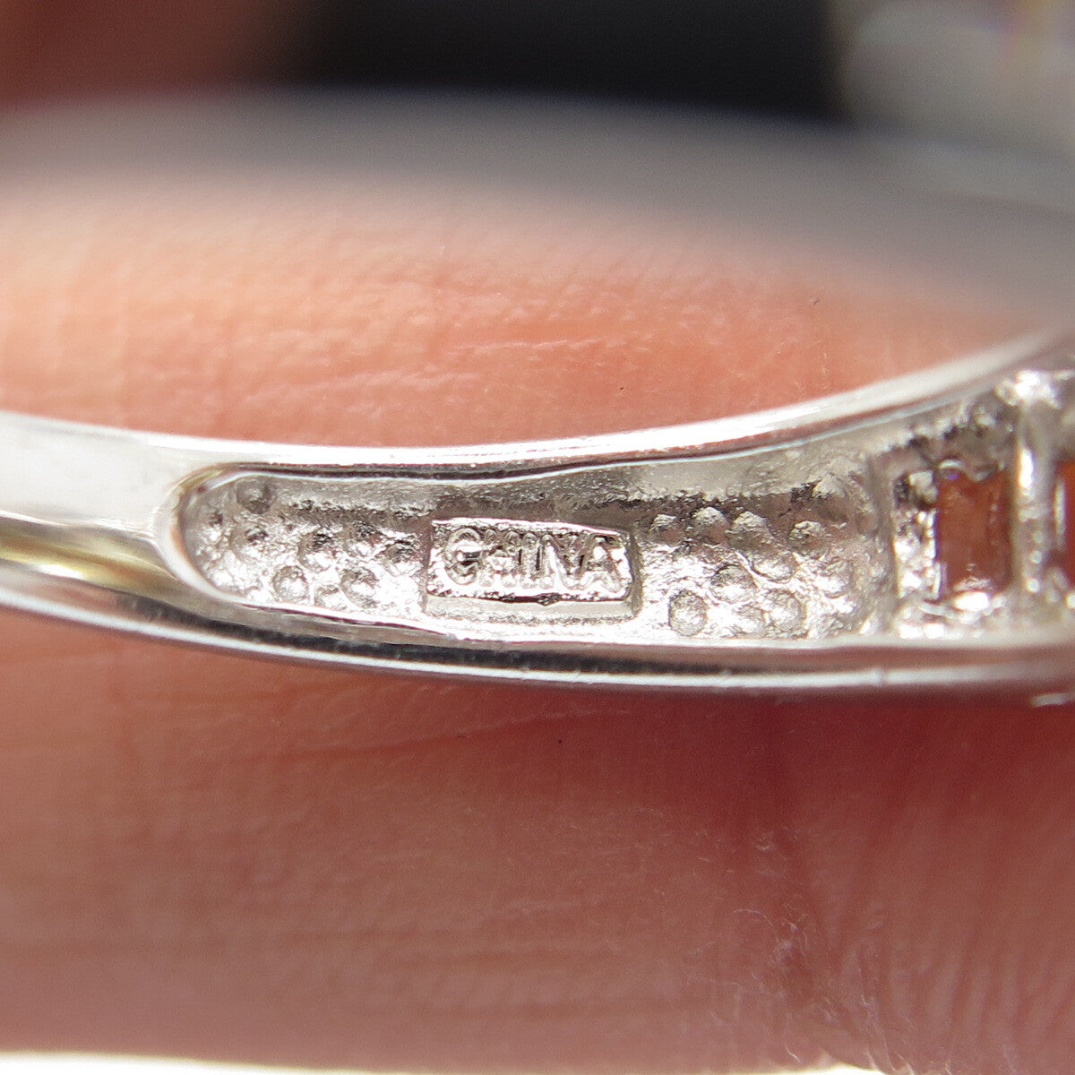 MEDA 925 Sterling Silver Canary & White C Z Ring Size 8.75