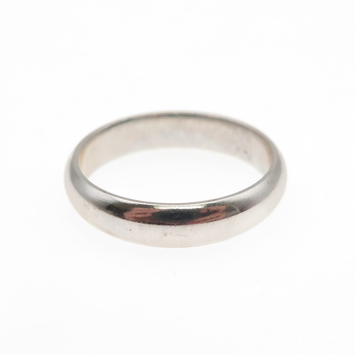 925 Sterling Silver Vintage Classic Wedding Band Ring Size 7.25