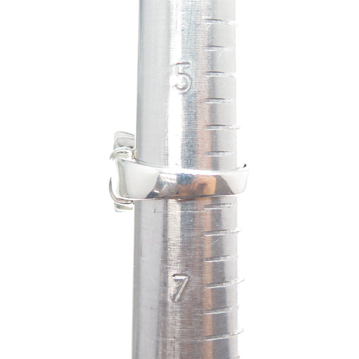 ALON DILLER 925 Sterling Silver 2-Tone Vintage Real Smoky Quartz Ring Size 6.25