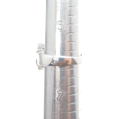 ALON DILLER 925 Sterling Silver 2-Tone Vintage Real Smoky Quartz Ring Size 6.25