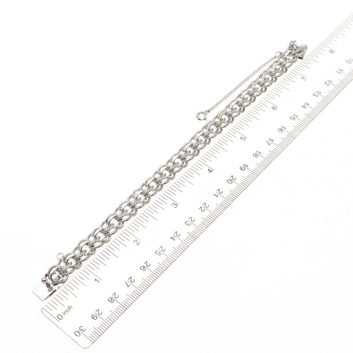 Binder Bros 925 Sterling Silver Vintage Bismark Link Bracelet 7"