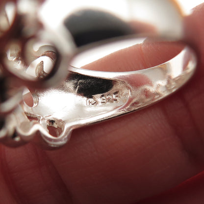 Ross Simons 925 Sterling Silver Vintage Modernist Swirl Ring Size 7