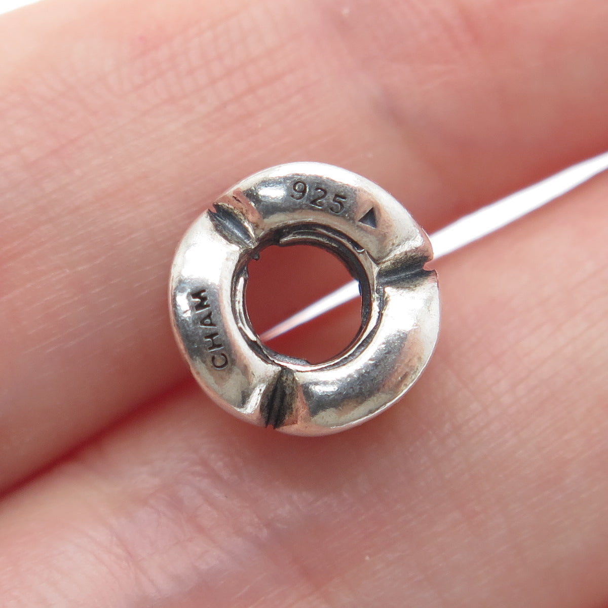 CHAMILIA 925 Sterling Silver Letter O Initial Bead Charm