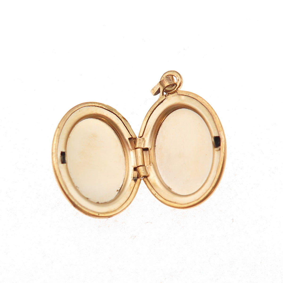 Gold Filled Vintage Floral Locket Charm Pendant