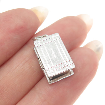 925 Sterling Silver Antique Enamel Sweets For The Sweet Box Minimalist Pendant