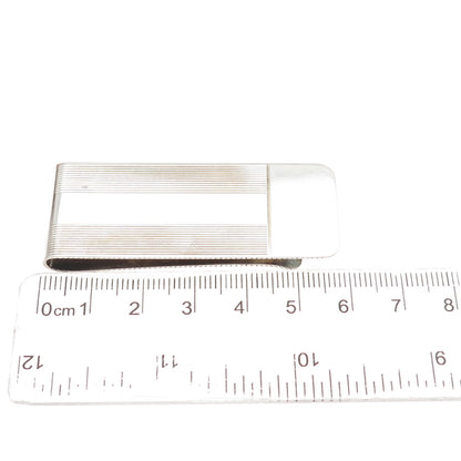 TIFFANY & CO. 925 Sterling Silver Vintage Ribbed Money Clip
