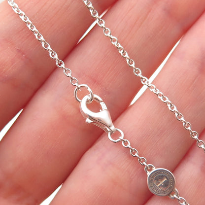 Theo Fennell 925 Sterling Silver Vintage Alias Cable Chain Necklace 16-18"