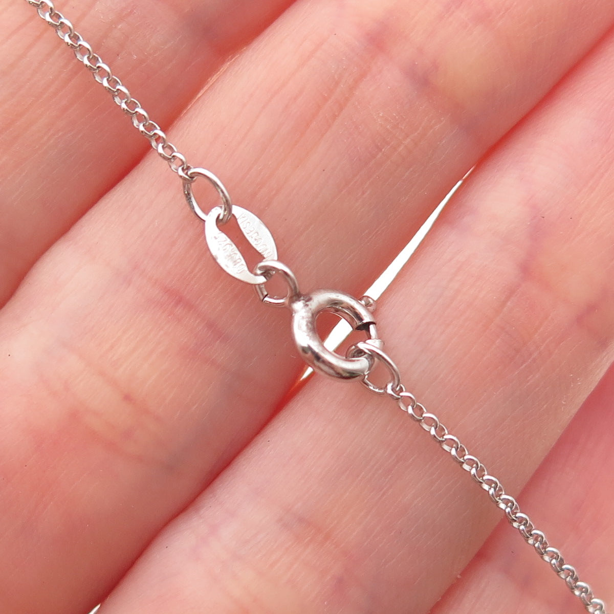Bradford Sterling Silver C Z If Tears Could Build A Stairway Cross Necklace 18"