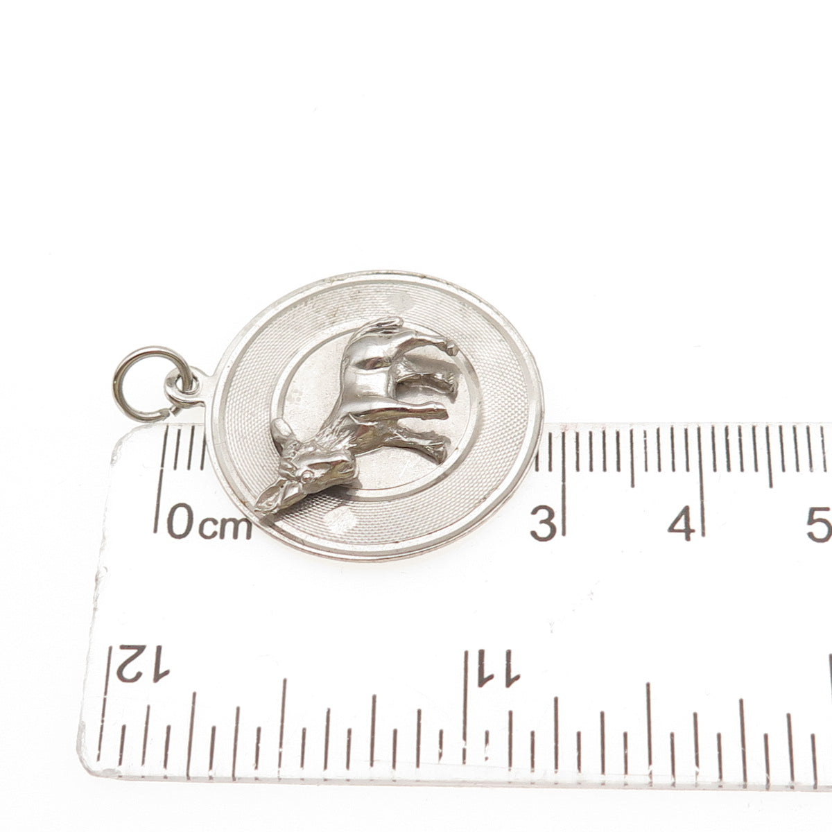 925 Sterling Silver Vintage Donkey Charm Pendant