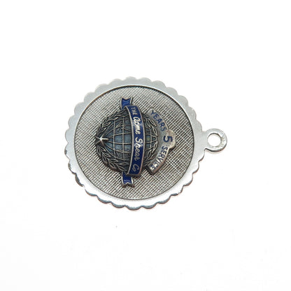 Griffith & Sons 925 Sterling Silver Vintage Enamel Acme Shear Mini Charm Pendant