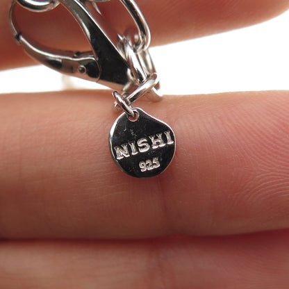 Ayaka Nishi 925 Sterling Silver Real Baroque Pearl Station Chain Necklace 22"