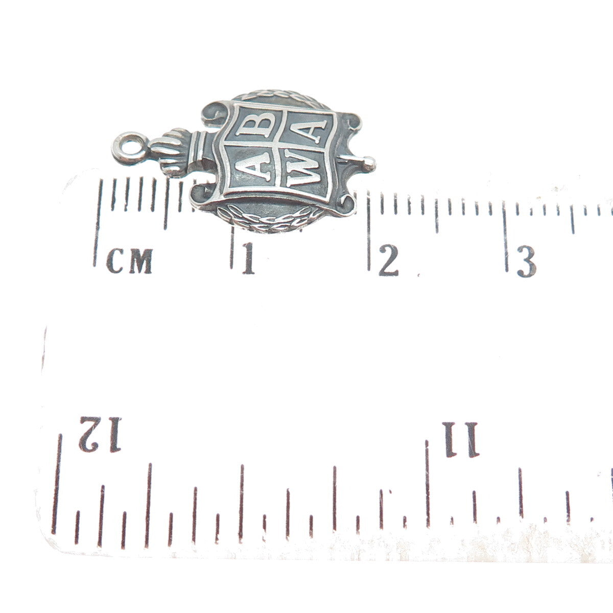 NUMBER ONE 925 Sterling Antique American Business Women's Association Pendant
