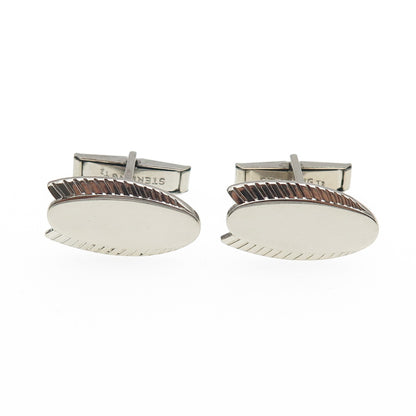925 Sterling Silver Vintage T2 Modernist Cufflinks