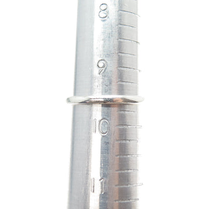 SUN 925 Sterling Silver Real Round-Cut Diamond Promise Ring Size 9.5