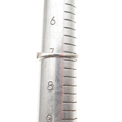 925 Sterling Silver Round-Cut C Z Engagement Ring Size 7.25